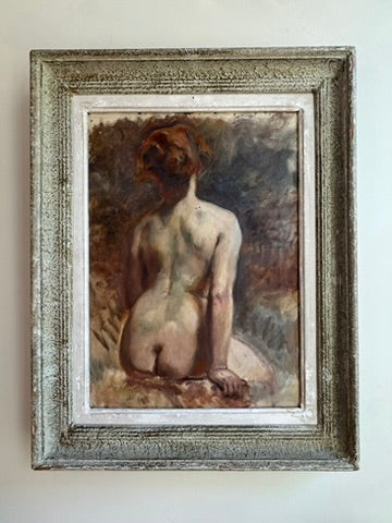French Nude Oil on Canvas