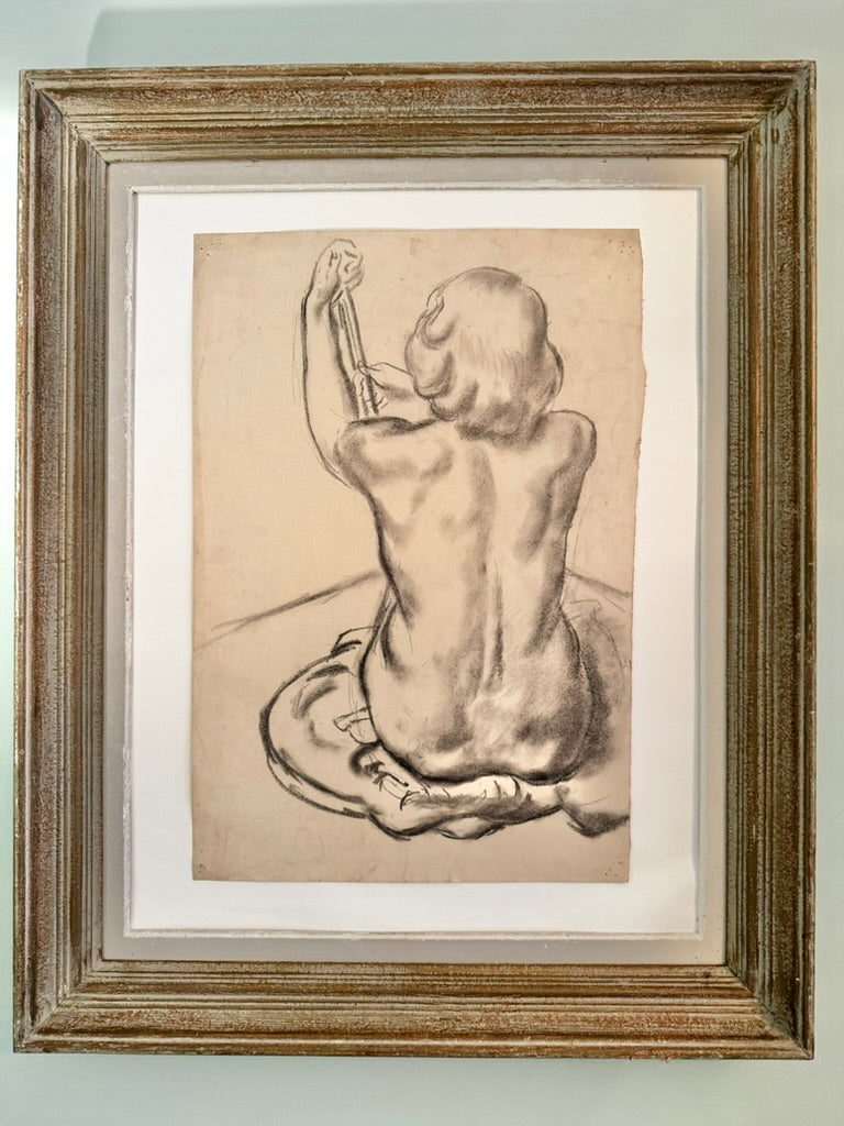 Female Nude - Charcoal on Paper