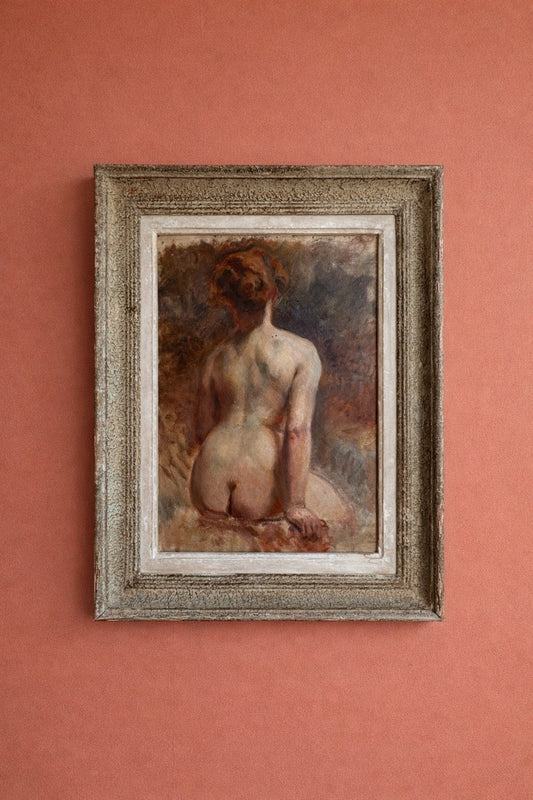 French Nude Oil on Canvas