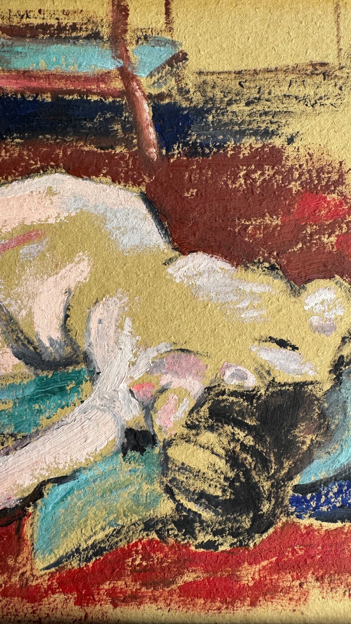 Recling Nude - Pastel on Paper