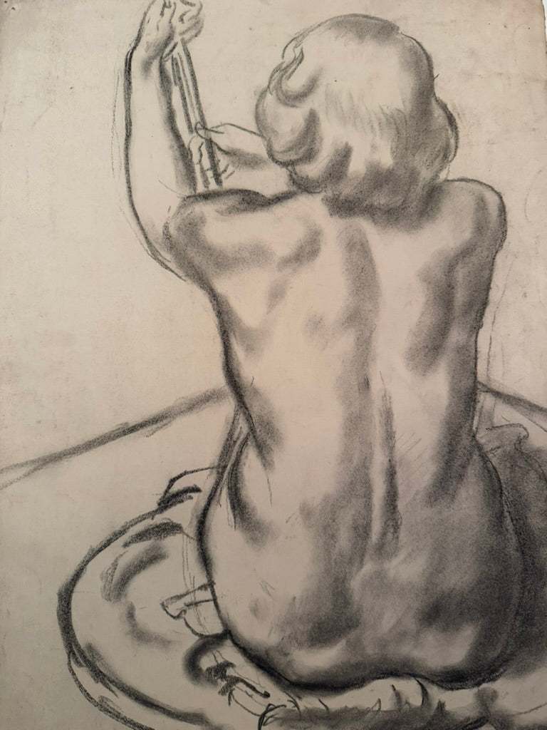 Female Nude - Charcoal on Paper