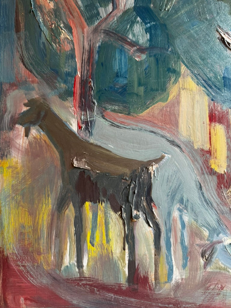 Resting Figure with Goat