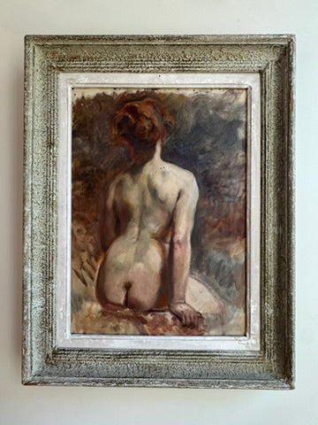 French Nude Oil on Canvas