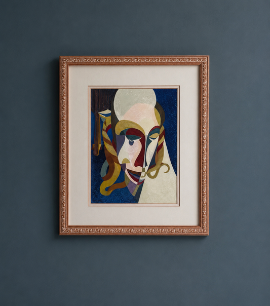 Abstract Masks Gouache