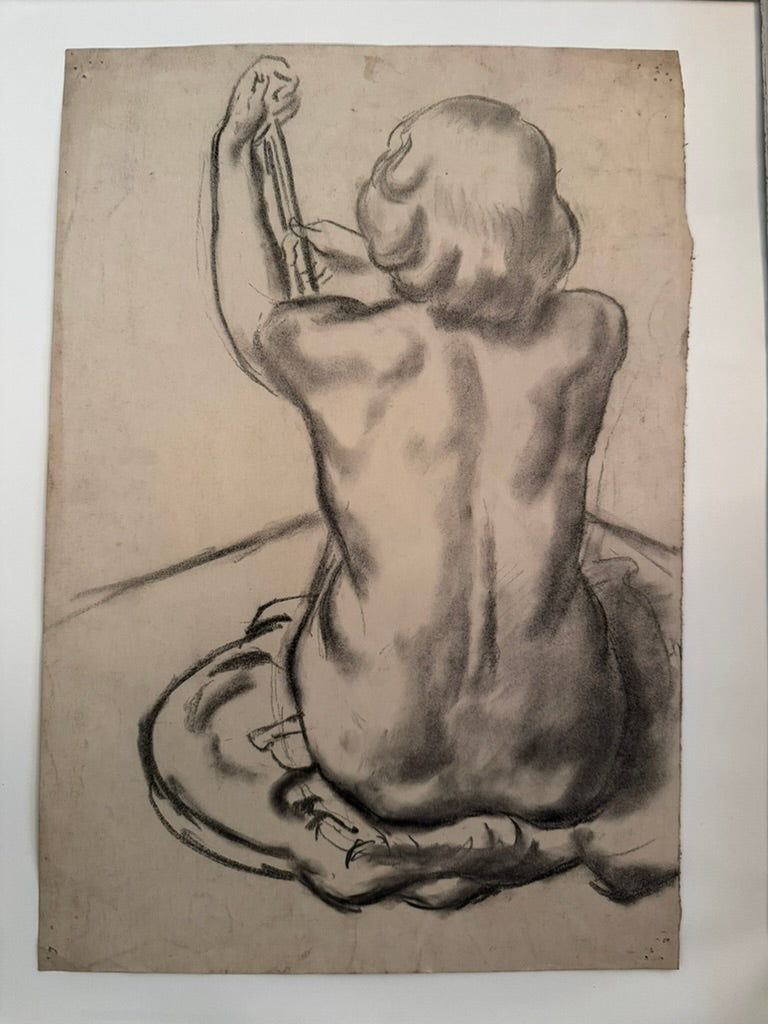 Female Nude - Charcoal on Paper