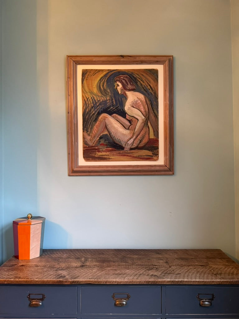 Female Nude - Pastel on Card