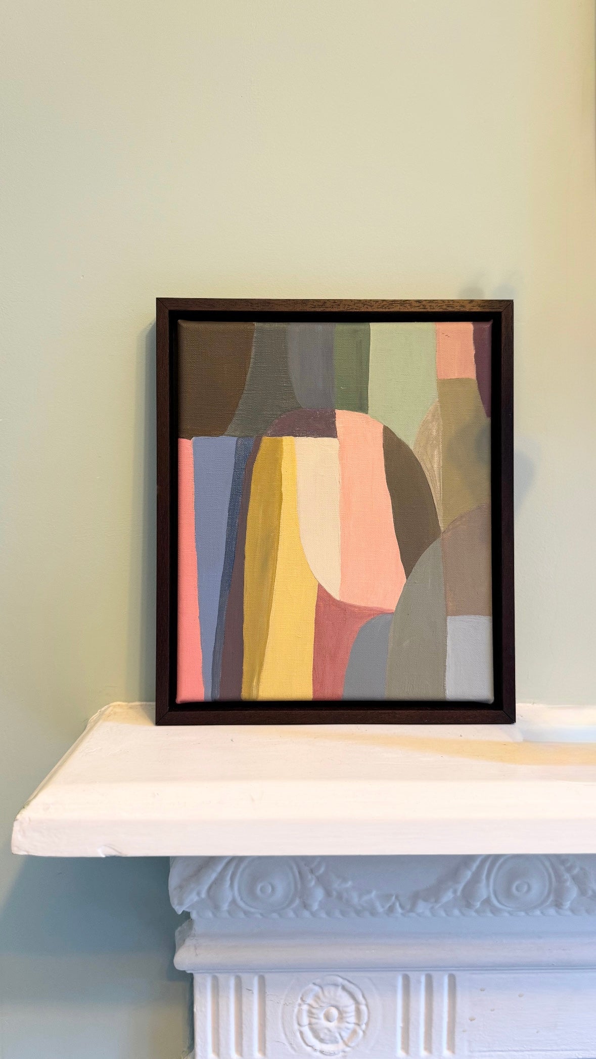 Pastel Abstract on Canvas