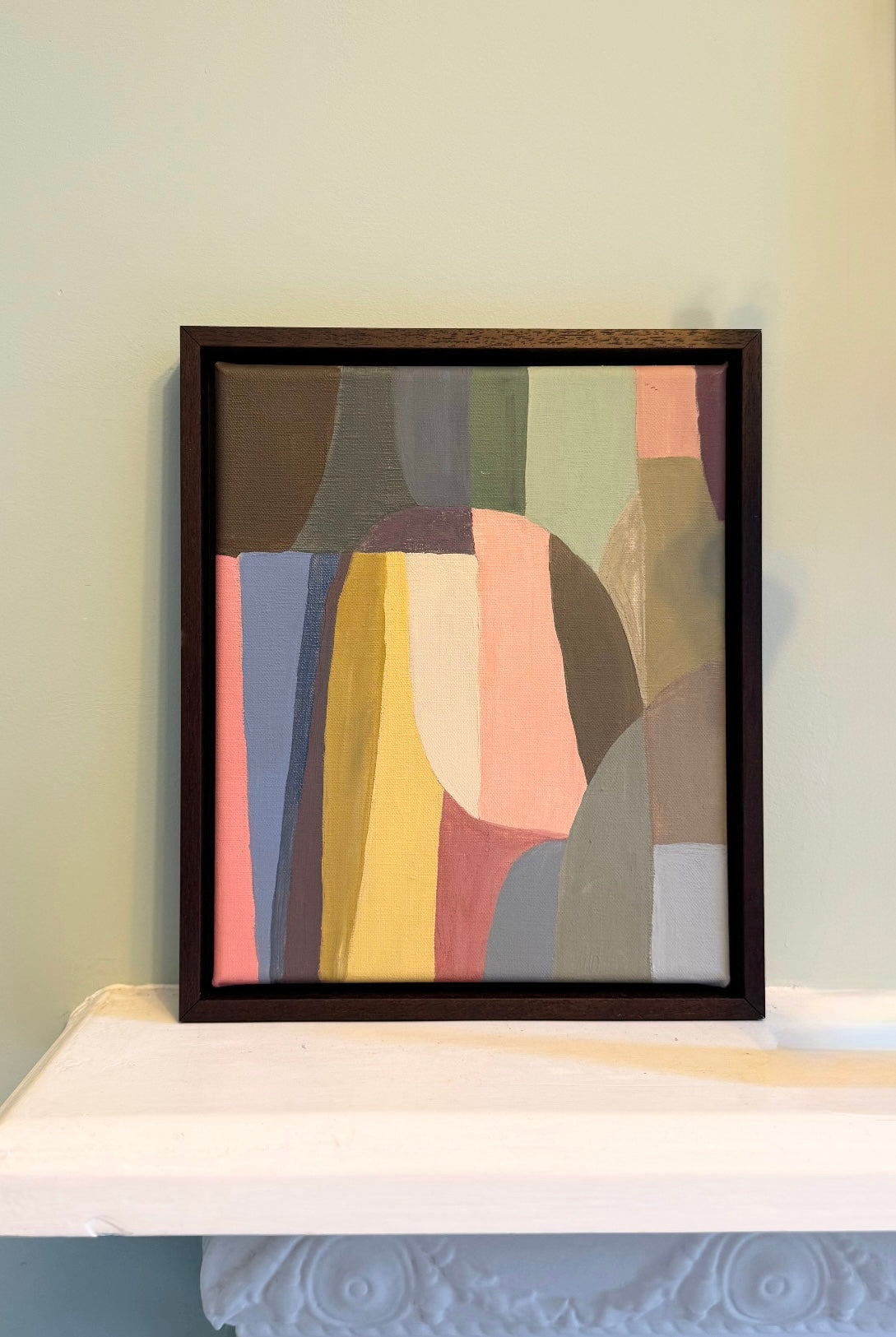 Pastel Abstract on Canvas