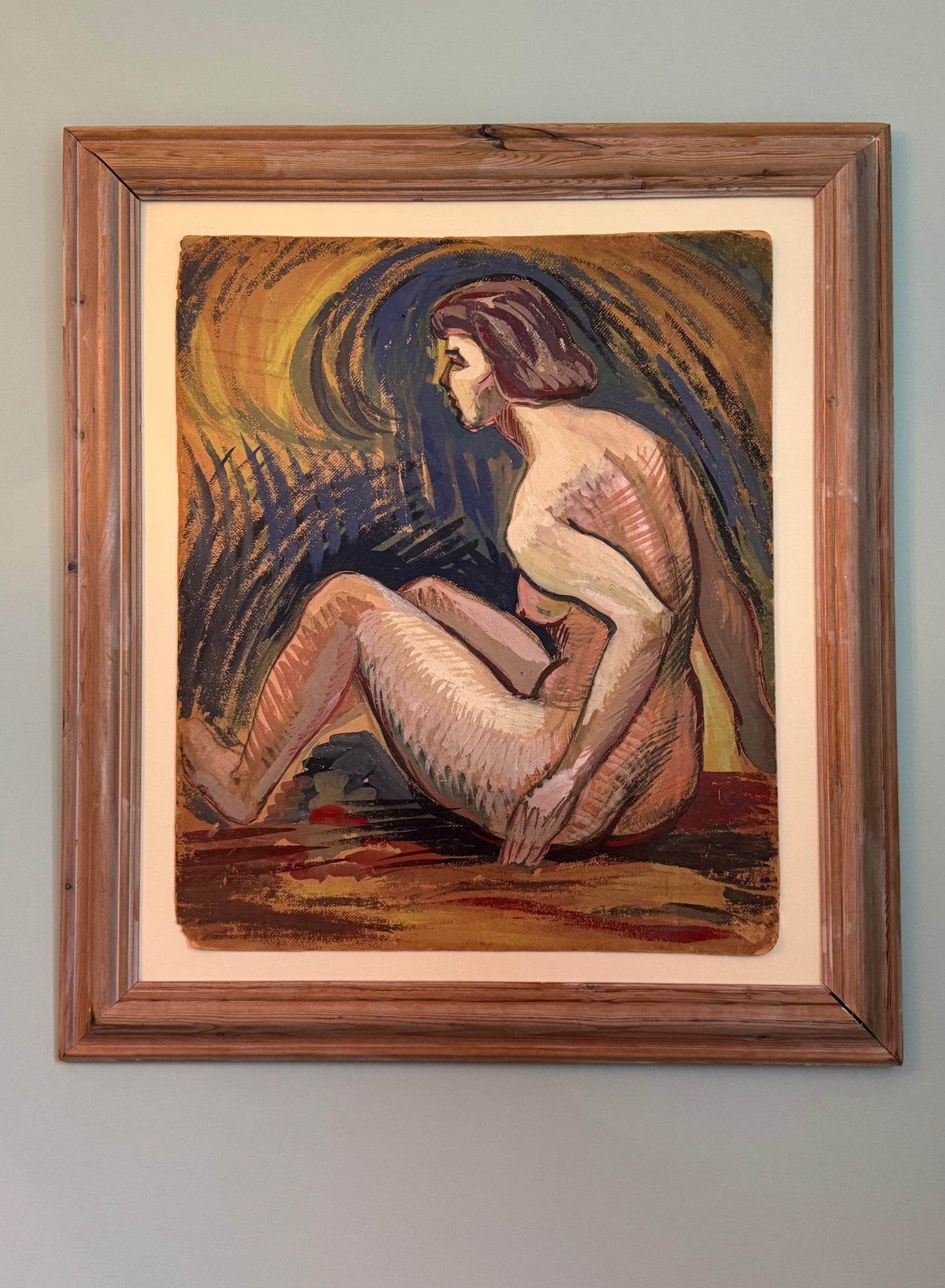 Female Nude - Pastel on Card