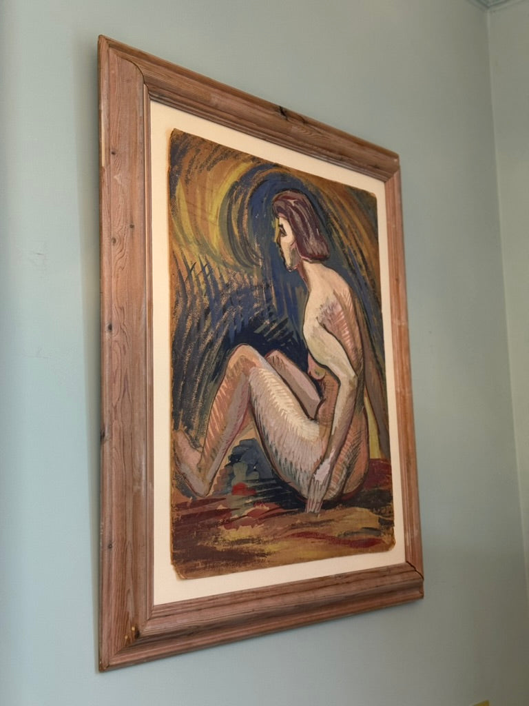 Female Nude - Pastel on Card