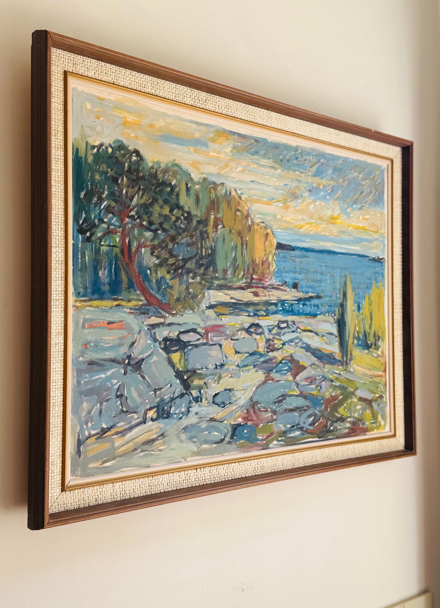Swedish Coastal Landscape, dated 1953