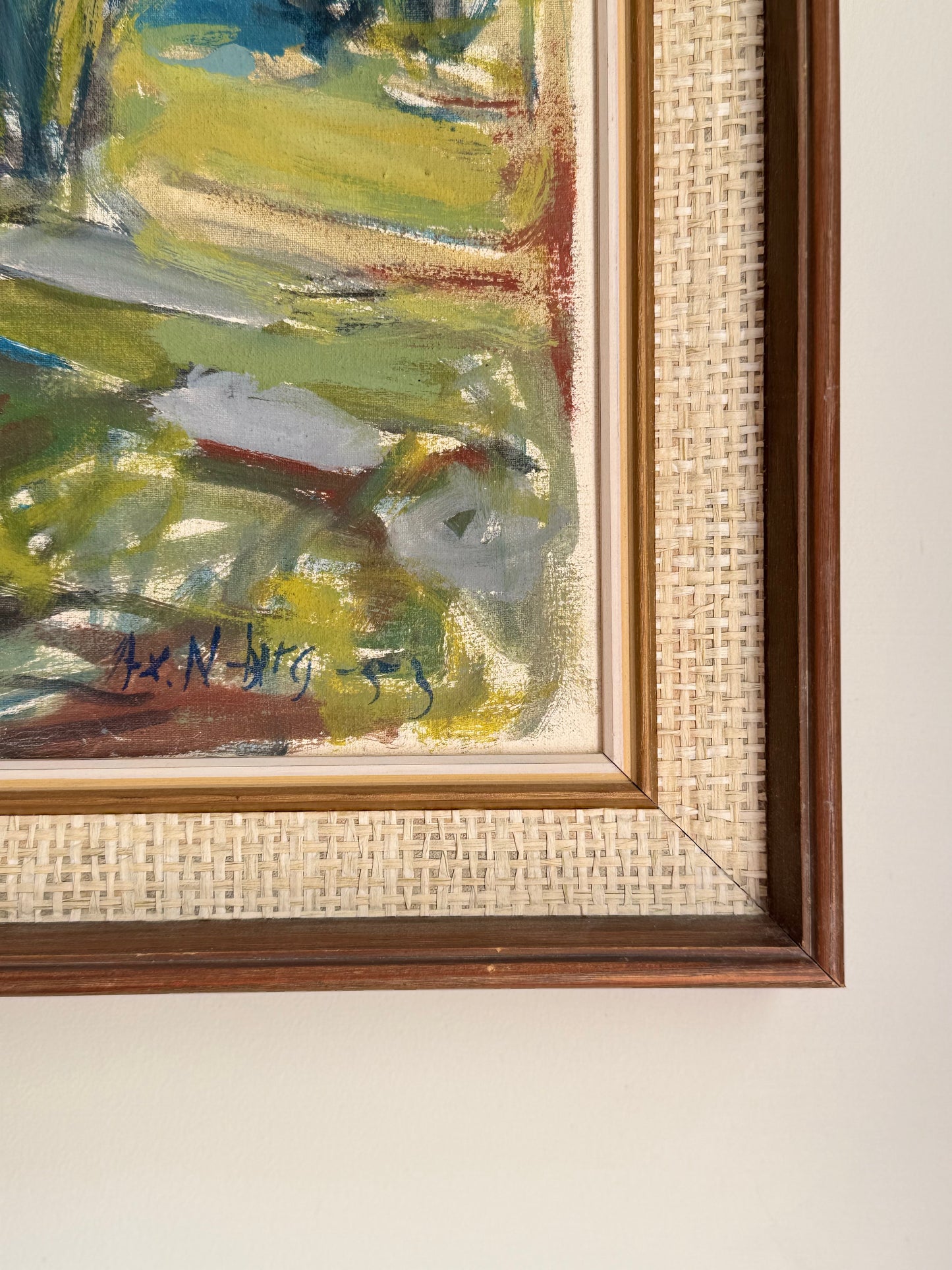 Swedish Coastal Landscape, dated 1953