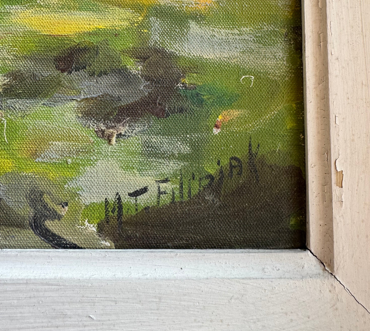 Signed French Seascape