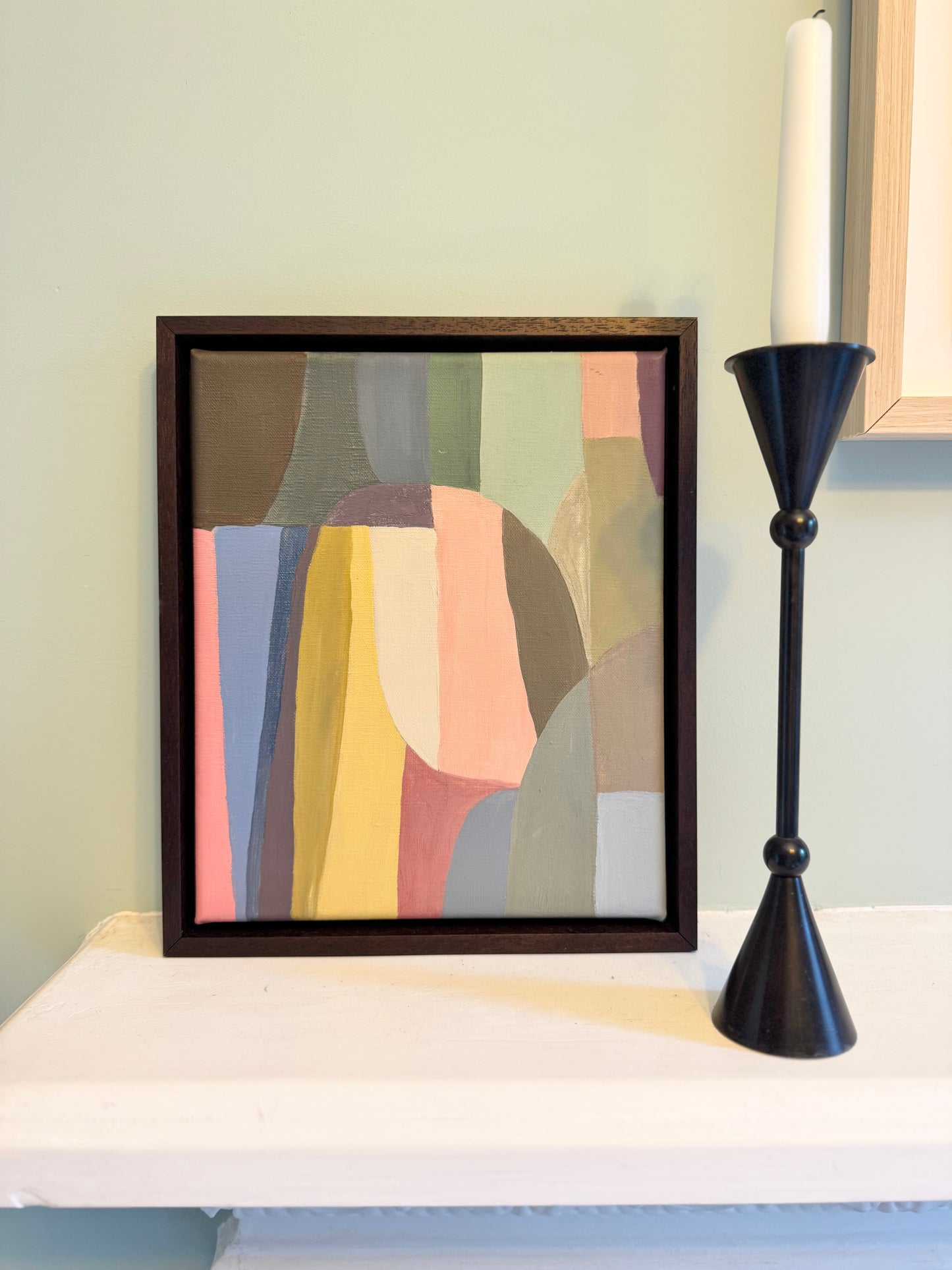 Pastel Abstract on Canvas