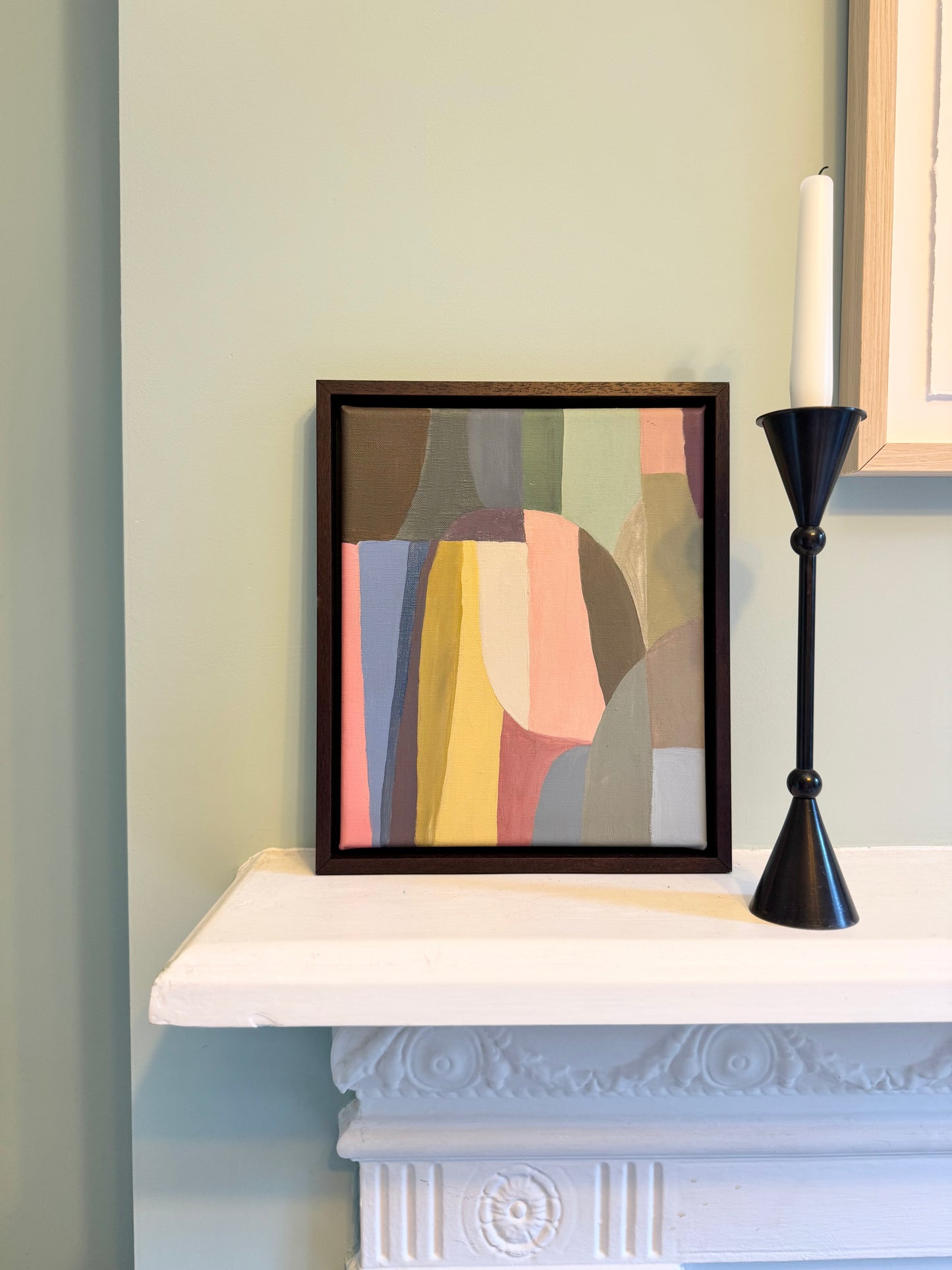 Pastel Abstract on Canvas