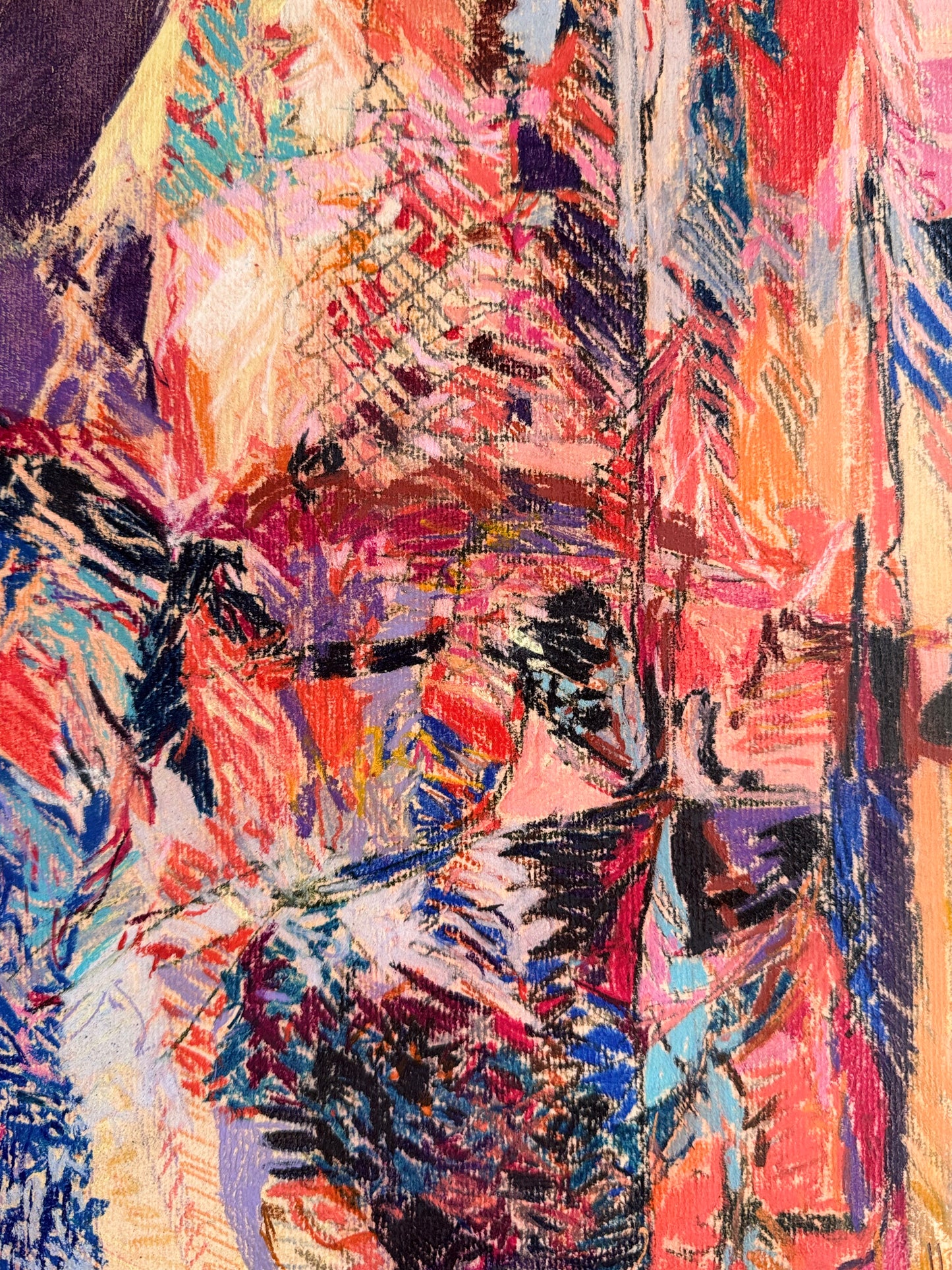 Abstract Oil Pastel