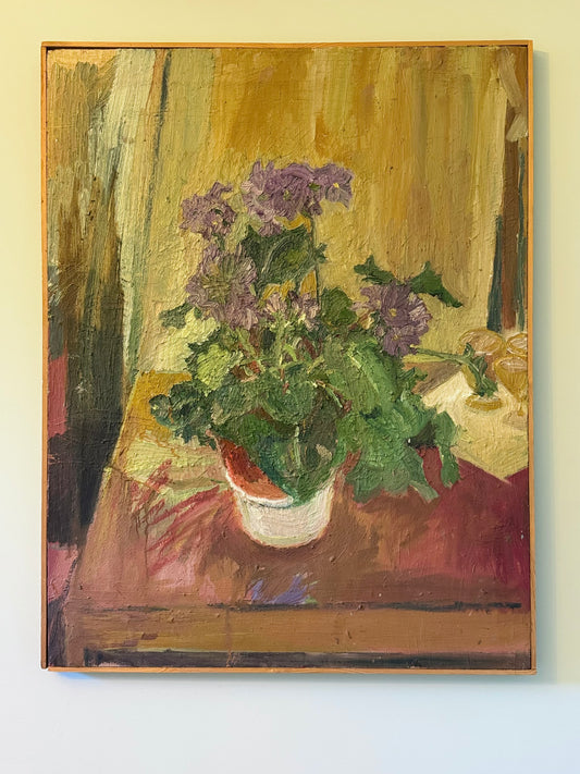 Lilac Chrysanthemums Still Life