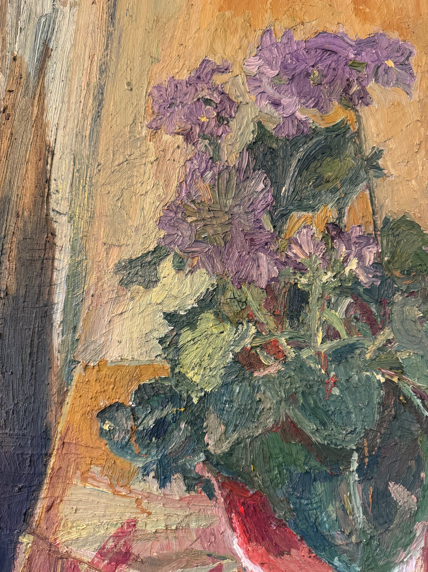 Lilac Chrysanthemums Still Life