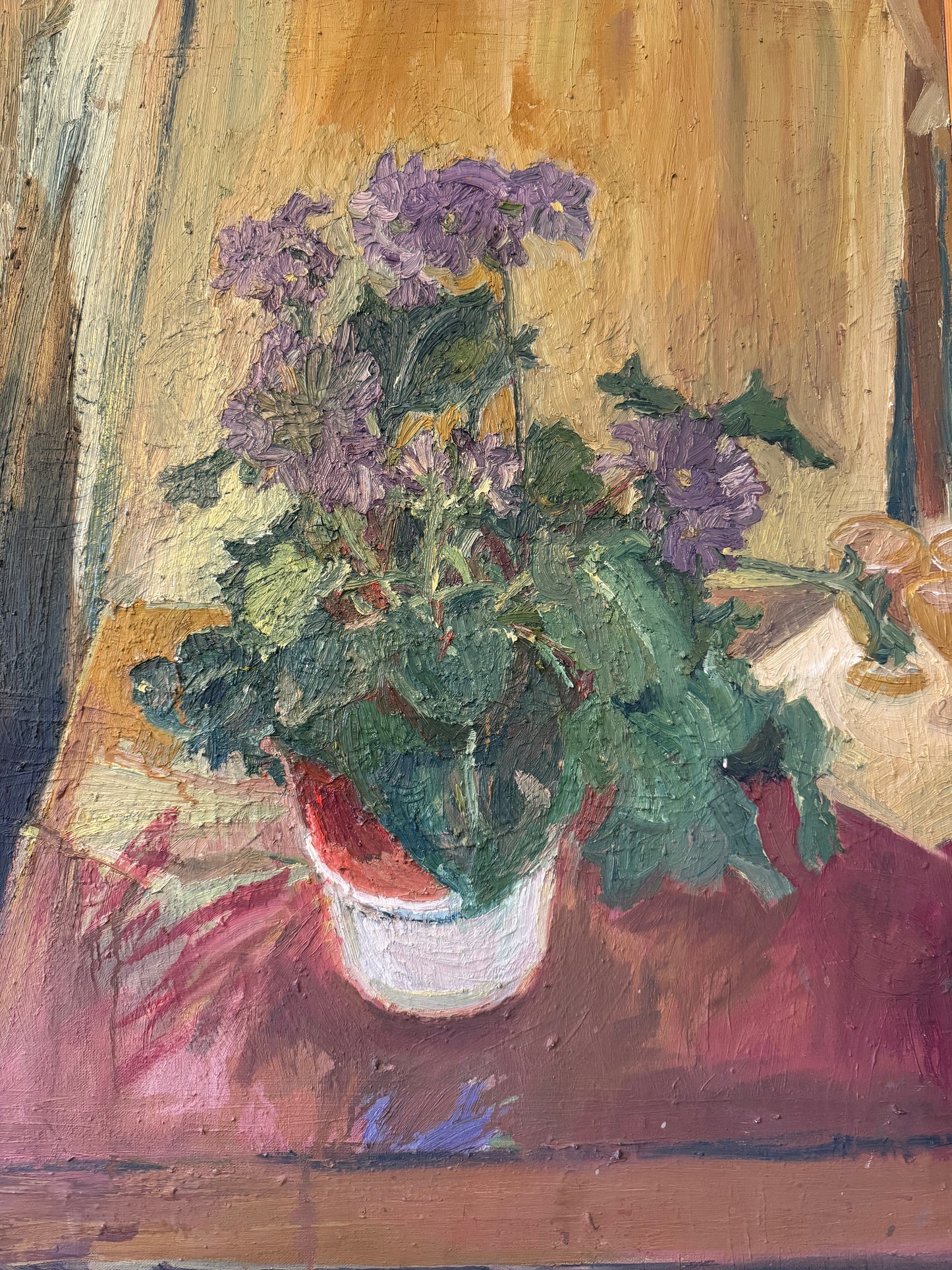Lilac Chrysanthemums Still Life