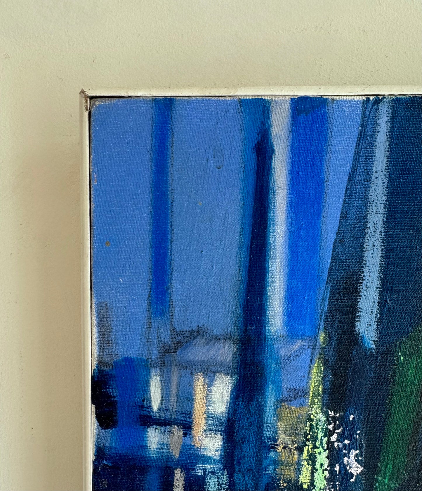 Signed Abstract in Ultramarine