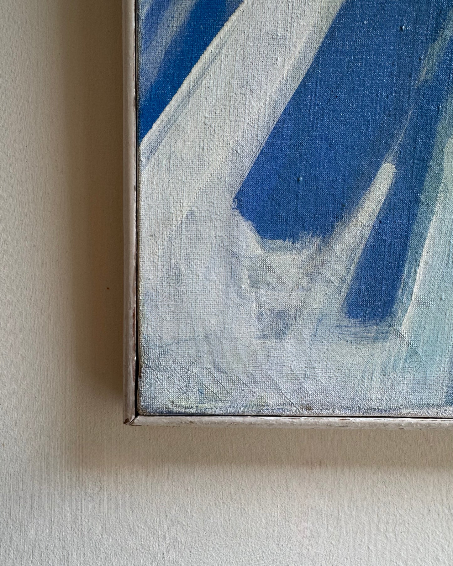 Signed Abstract in Ultramarine