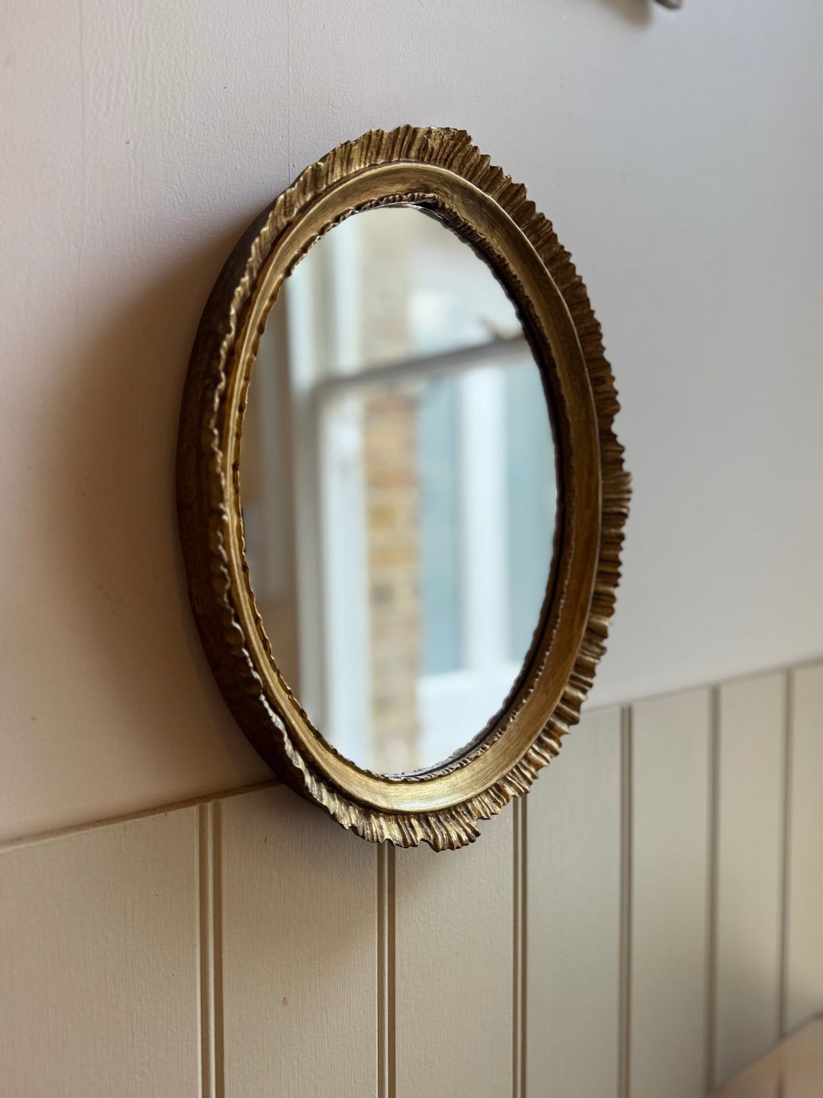 Gilt Oval Mirror