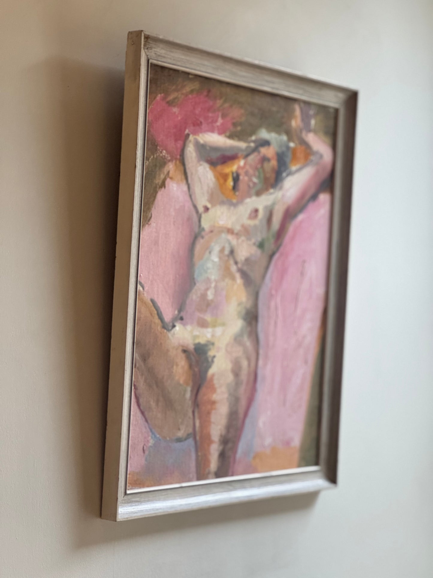 Reclining Nude on Pink