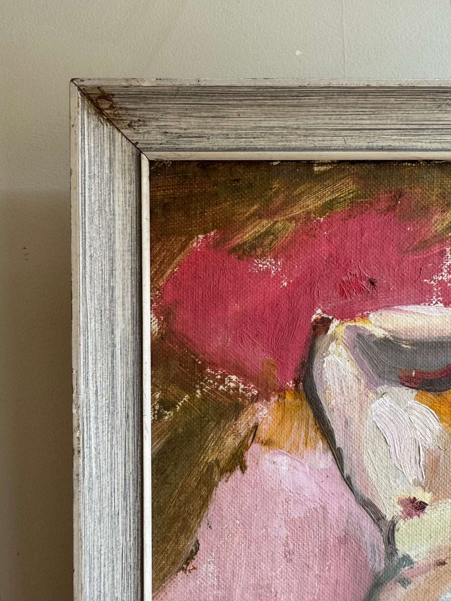 Reclining Nude on Pink