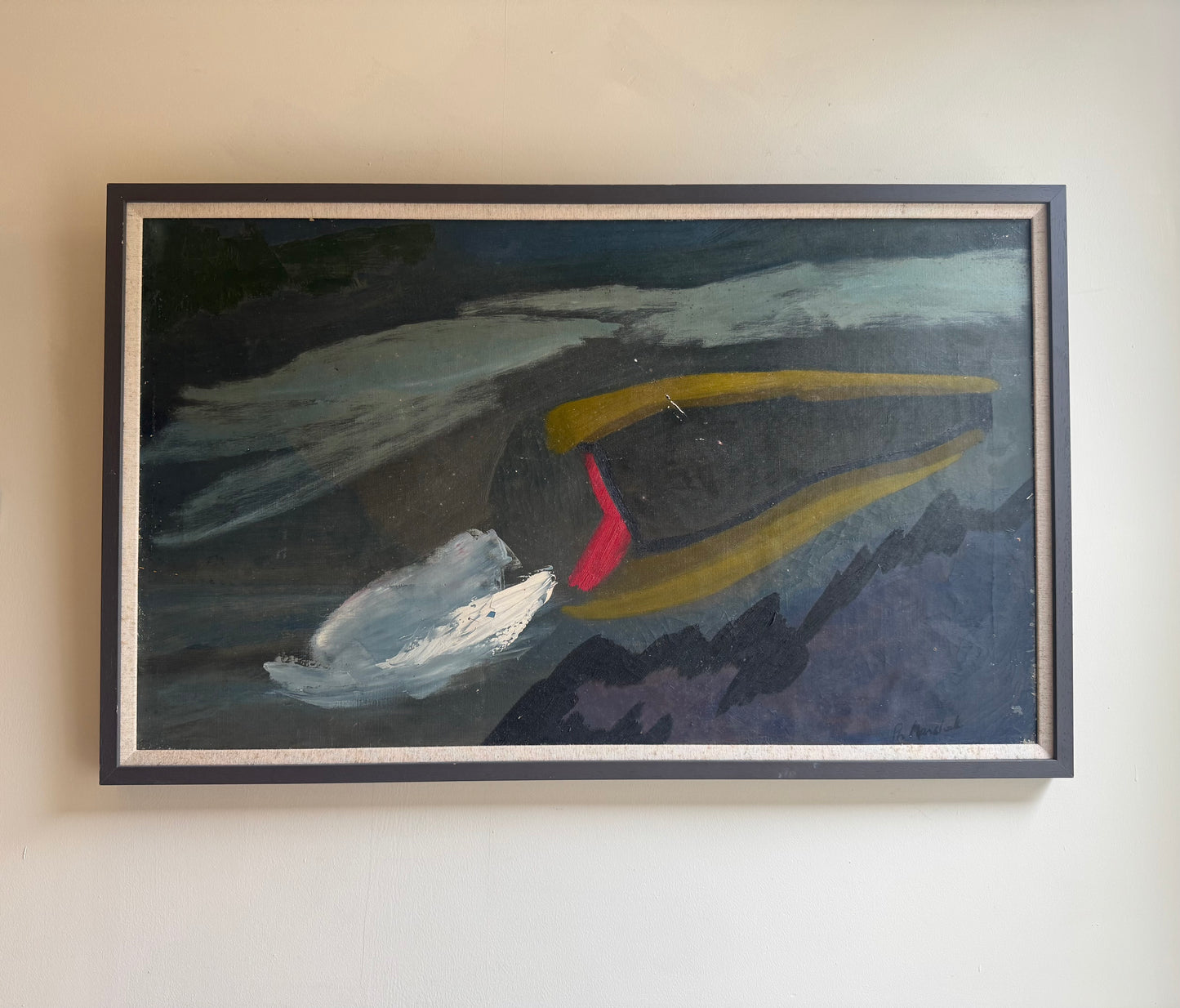 Large Mid-Century Abstract