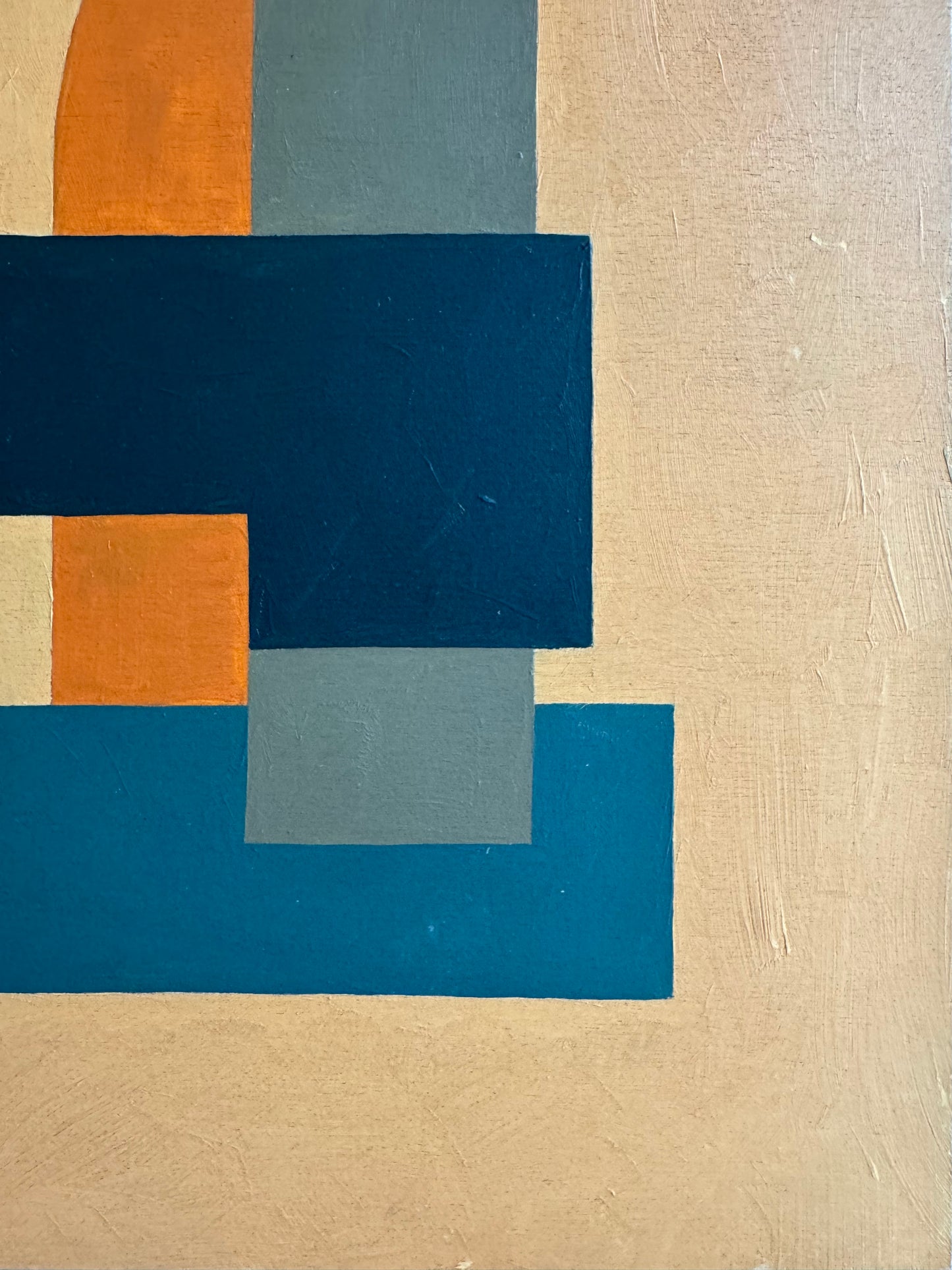 Ochre Geometric Abstract