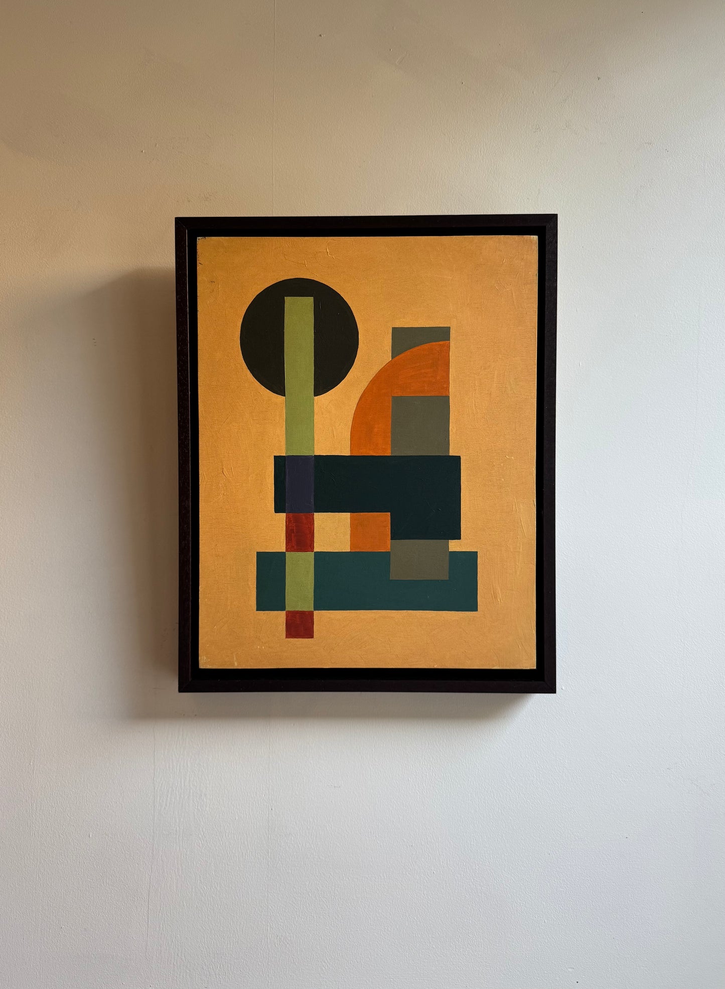 Ochre Geometric Abstract