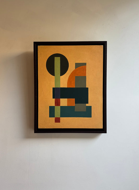 Ochre Geometric Abstract