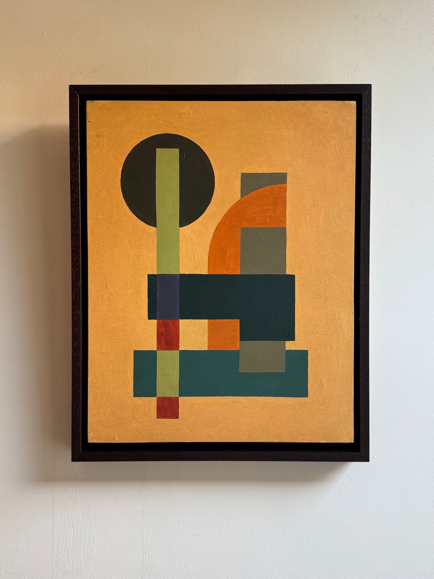 Ochre Geometric Abstract