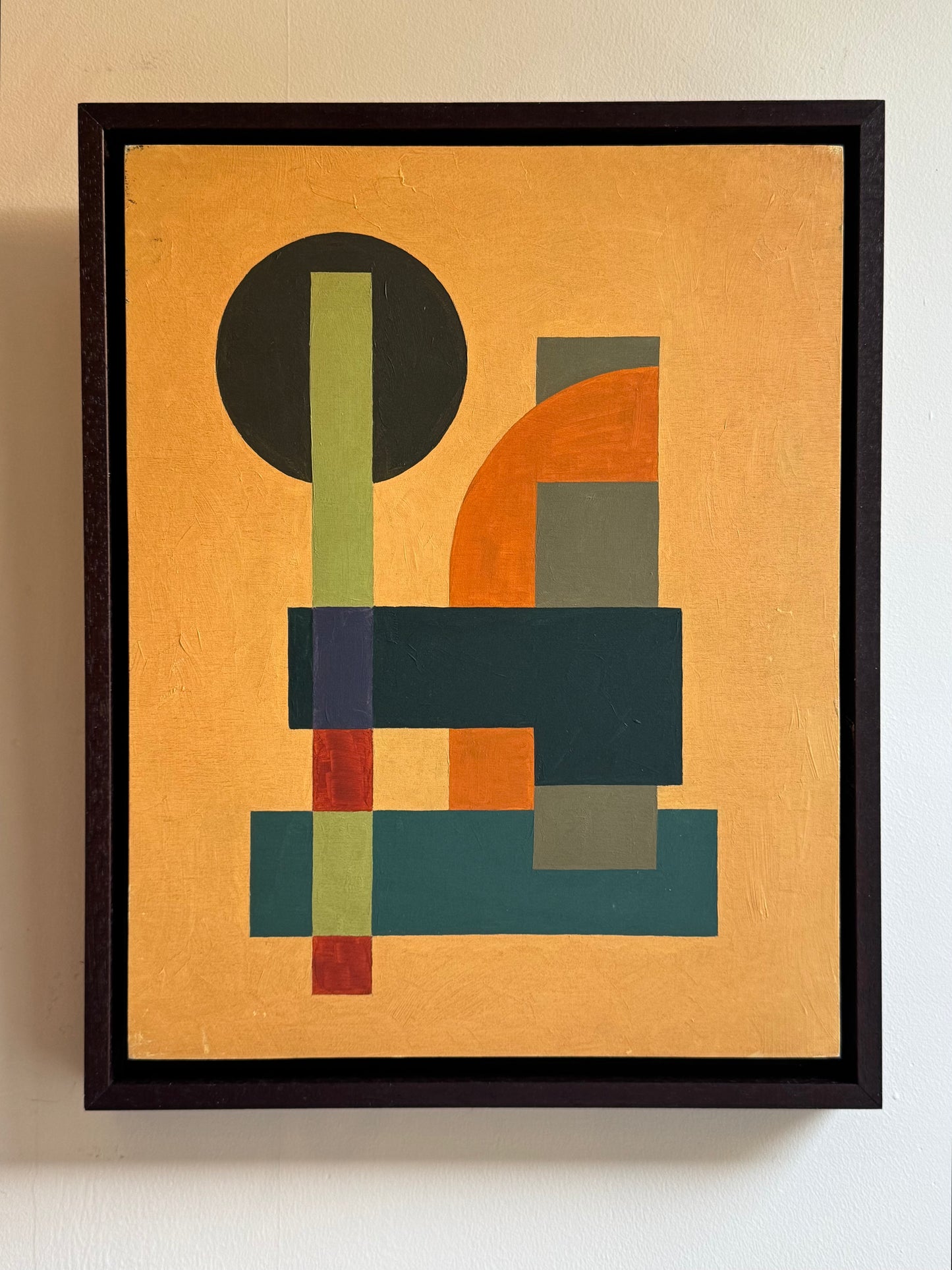 Ochre Geometric Abstract