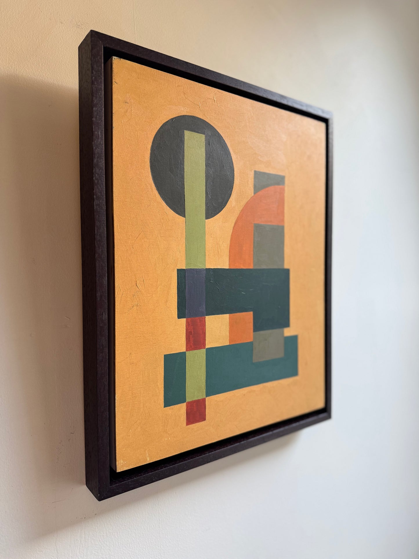 Ochre Geometric Abstract