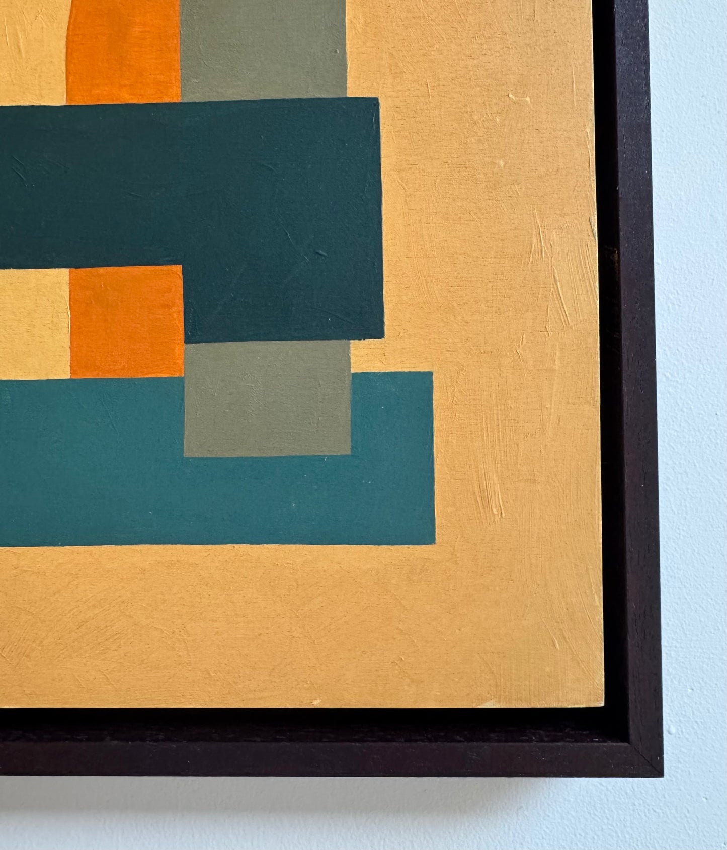Ochre Geometric Abstract