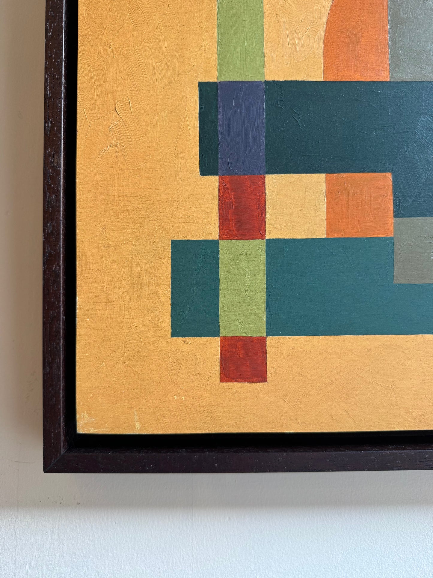 Ochre Geometric Abstract