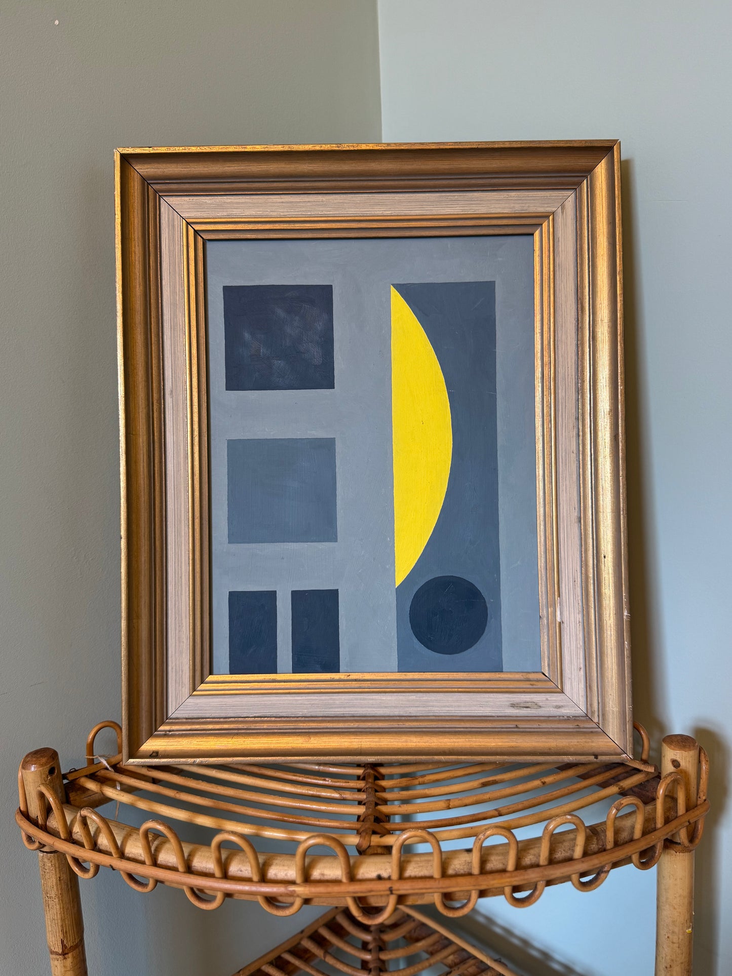 Blue and Citrus Abstract