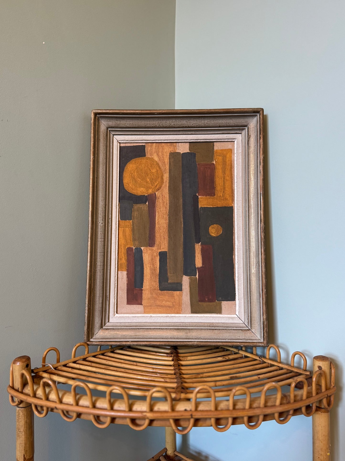Ochre and Burnt Sienna Abstract