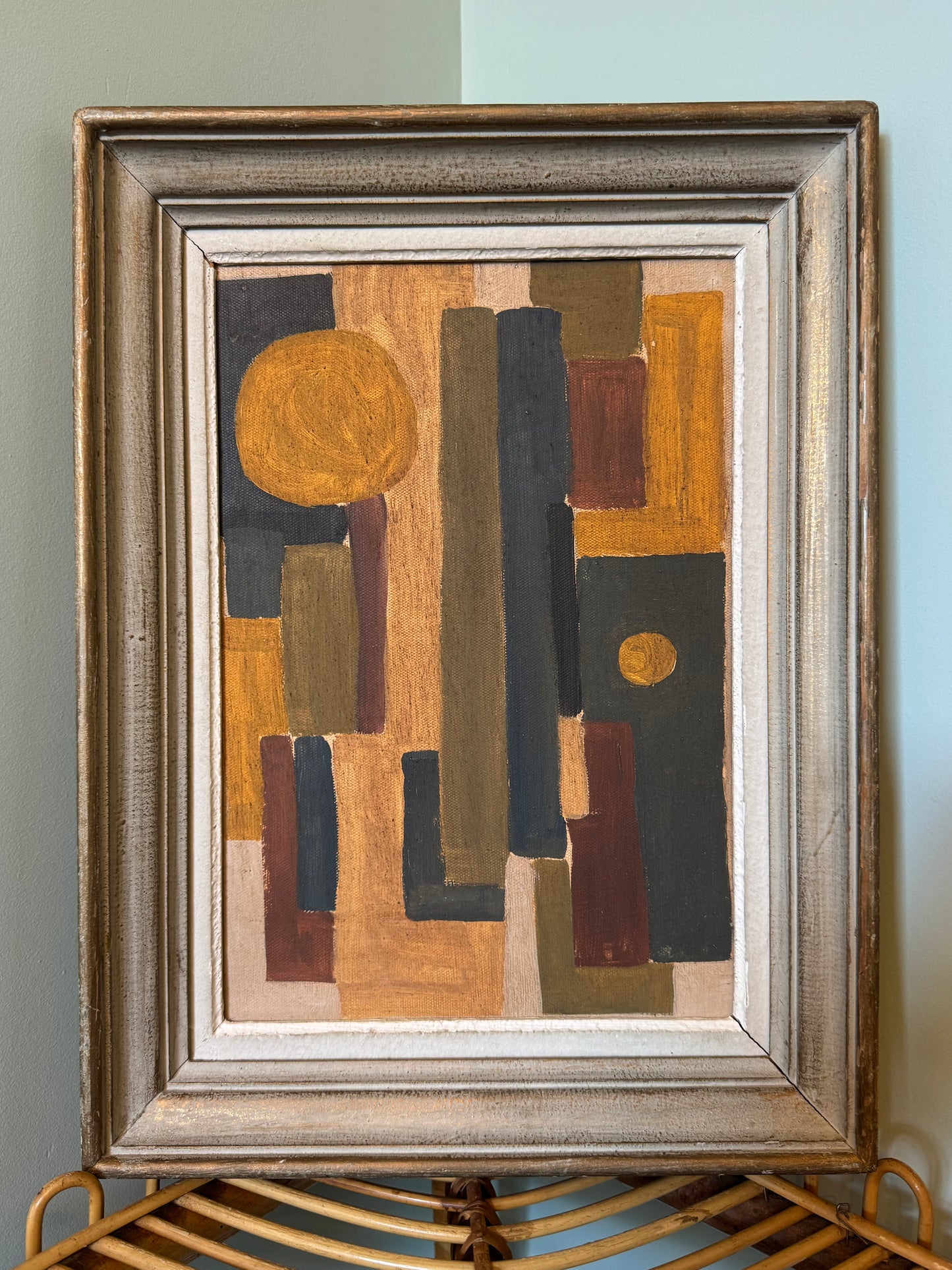 Ochre and Burnt Sienna Abstract