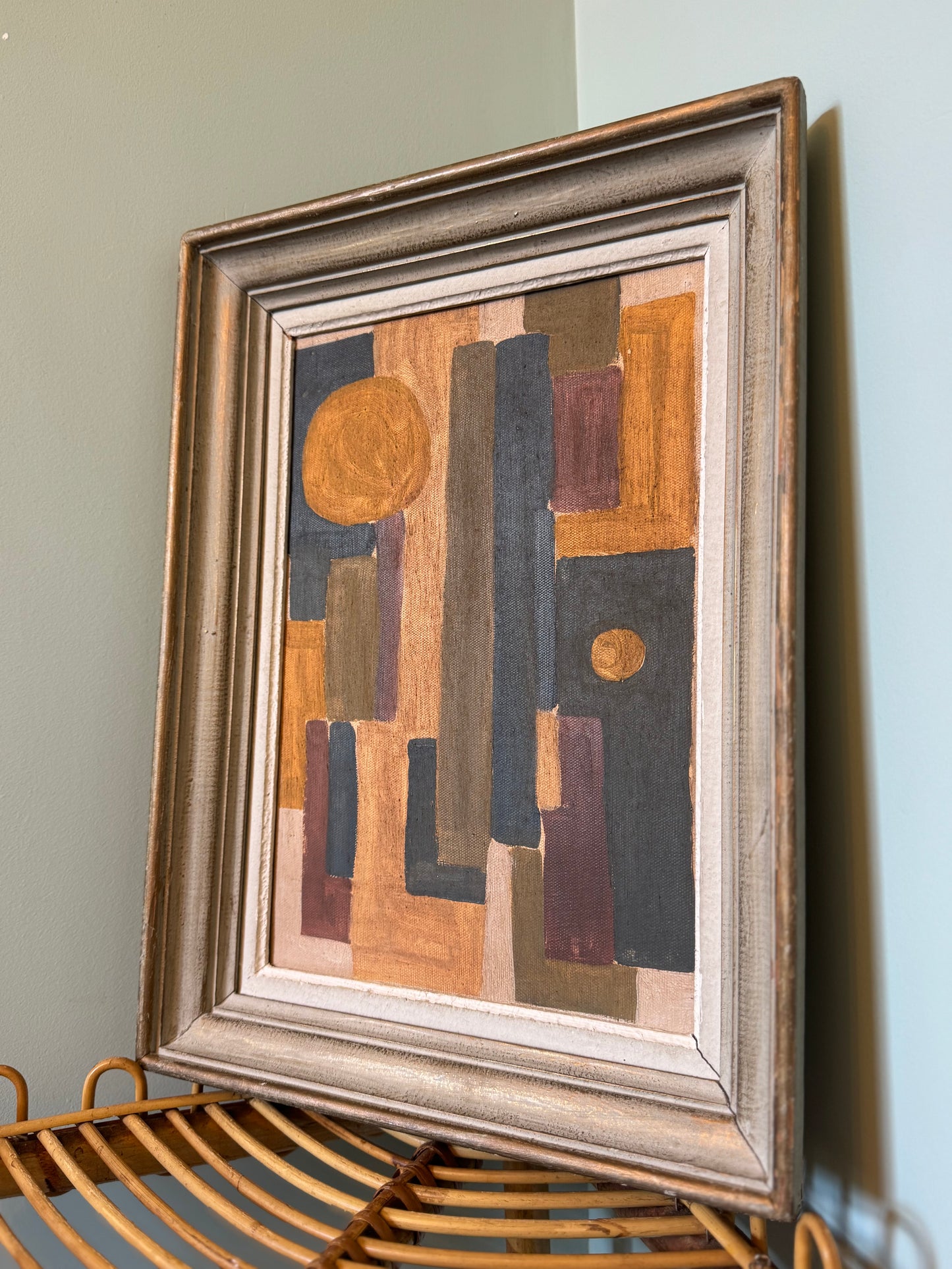 Ochre and Burnt Sienna Abstract