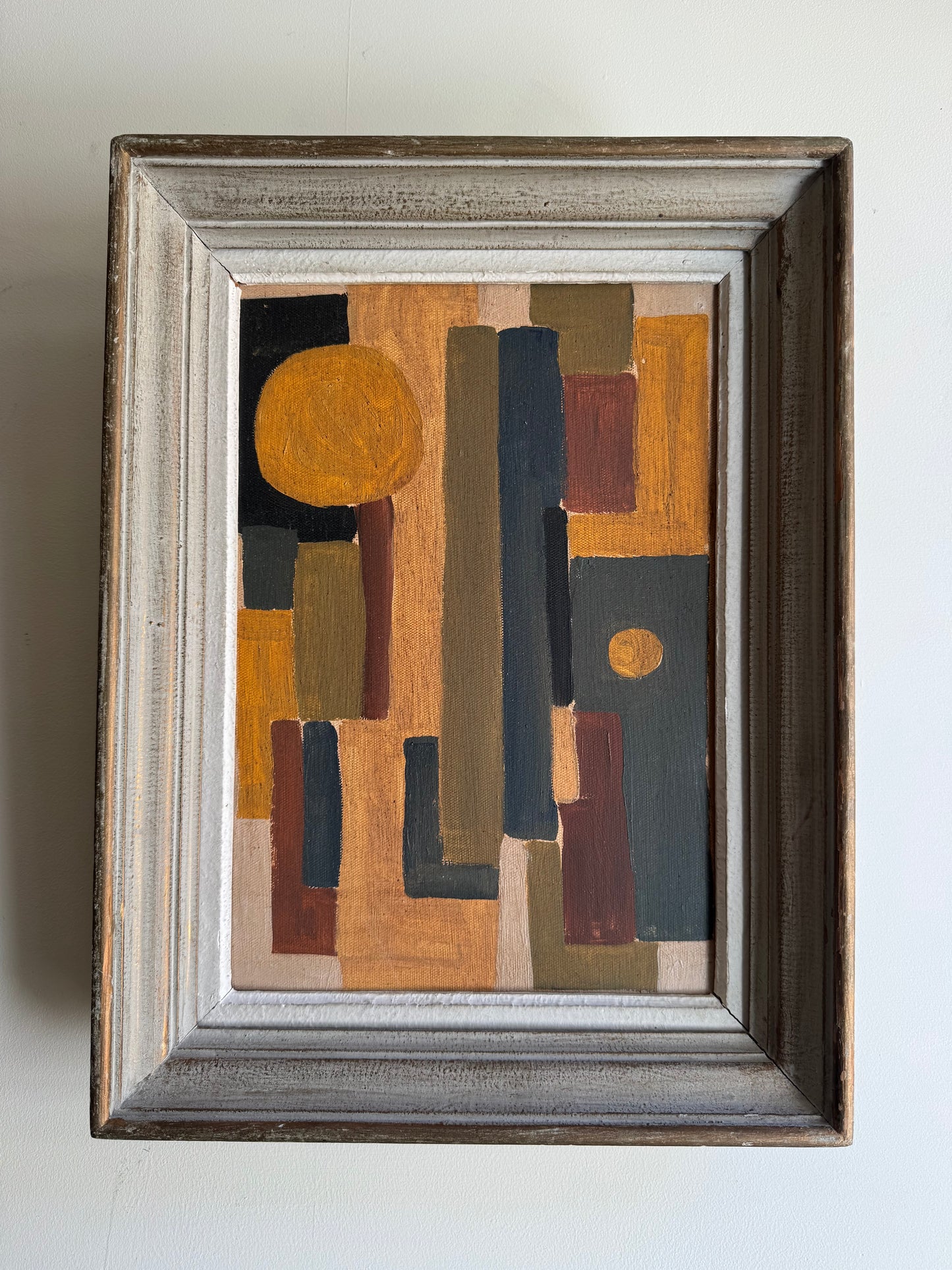 Ochre and Burnt Sienna Abstract