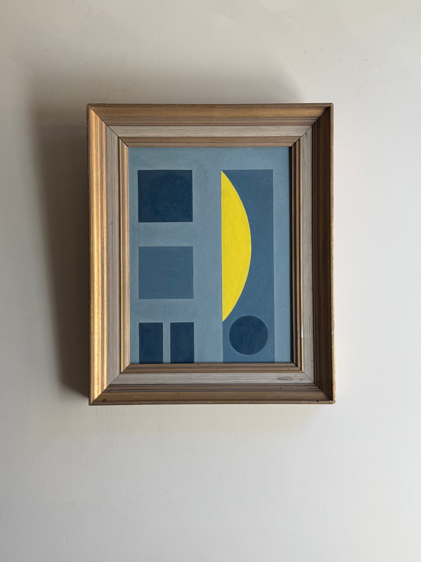 Blue and Citrus Abstract