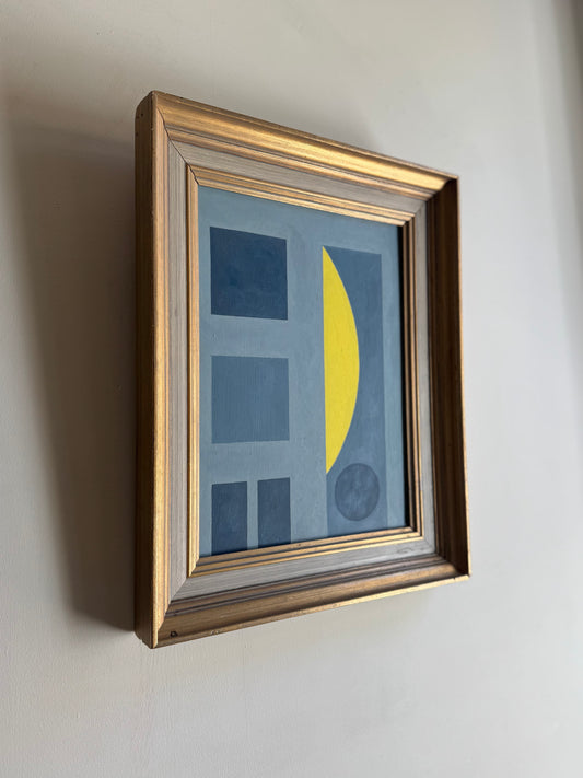 Blue and Citrus Abstract