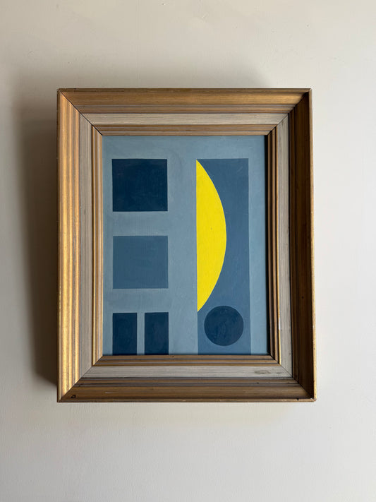 Blue and Citrus Abstract