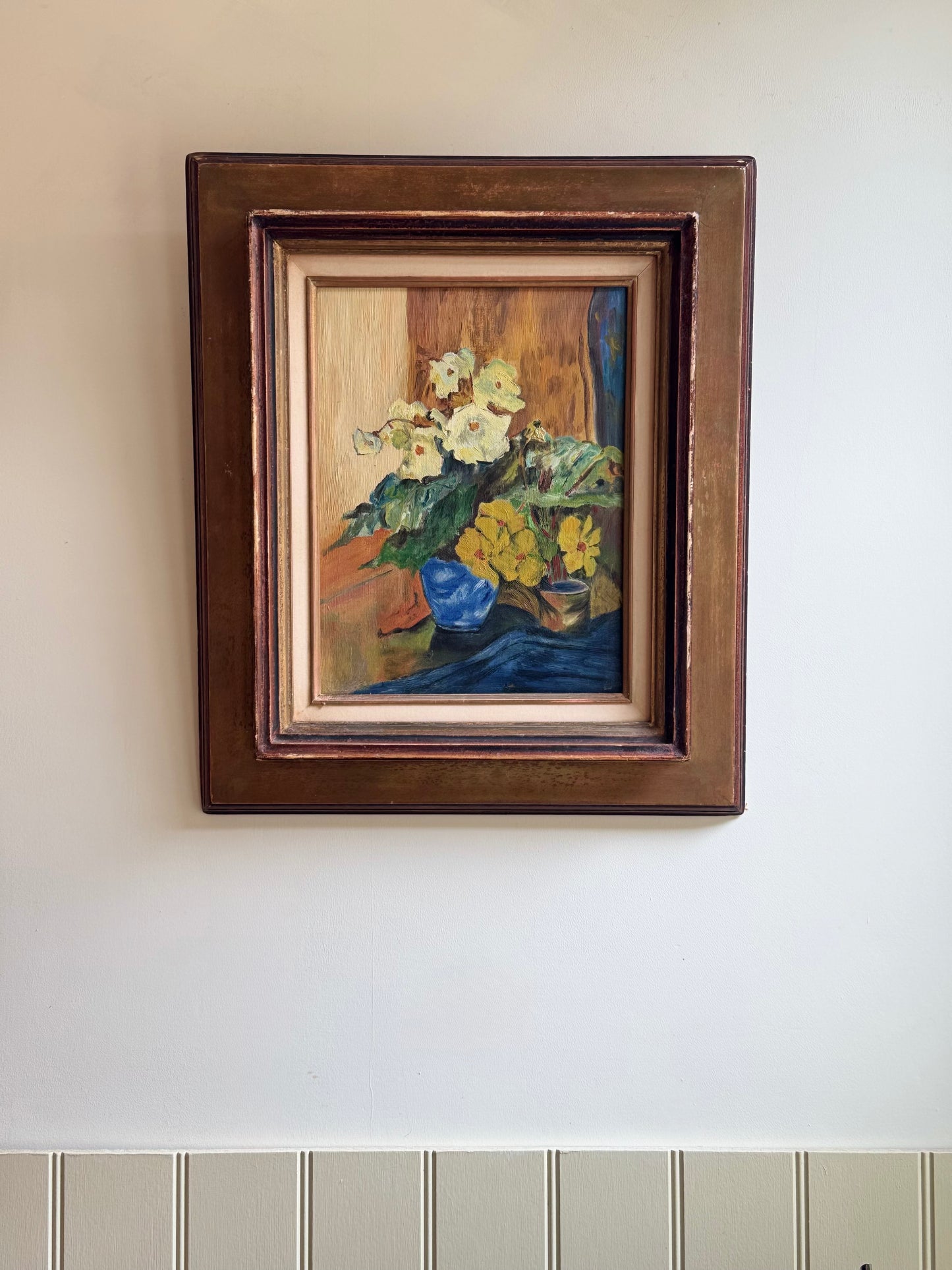 Blue Vase with Primroses