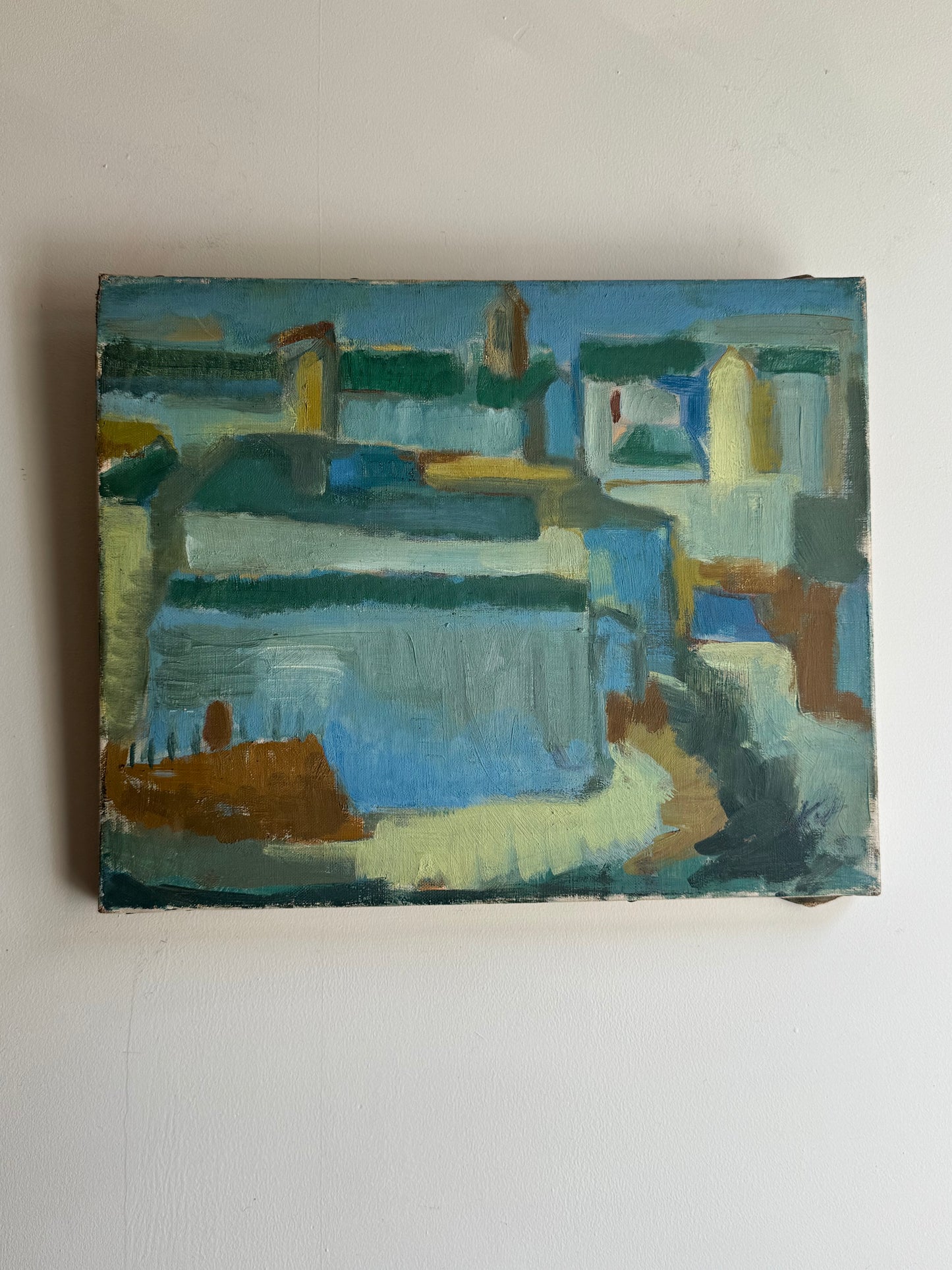 Abstract Study in Aquamarine