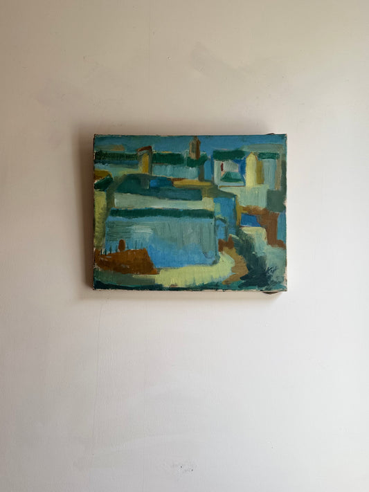 Abstract Study in Aquamarine