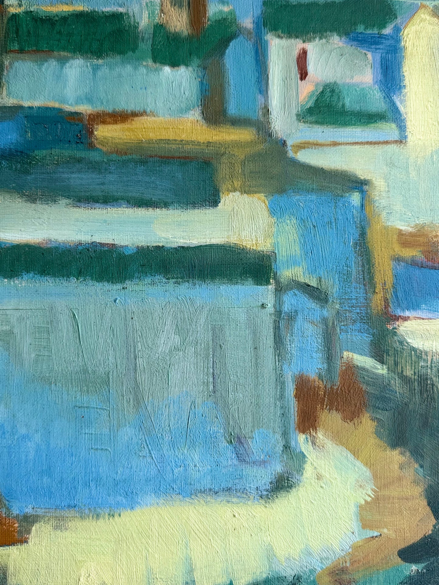 Abstract Study in Aquamarine