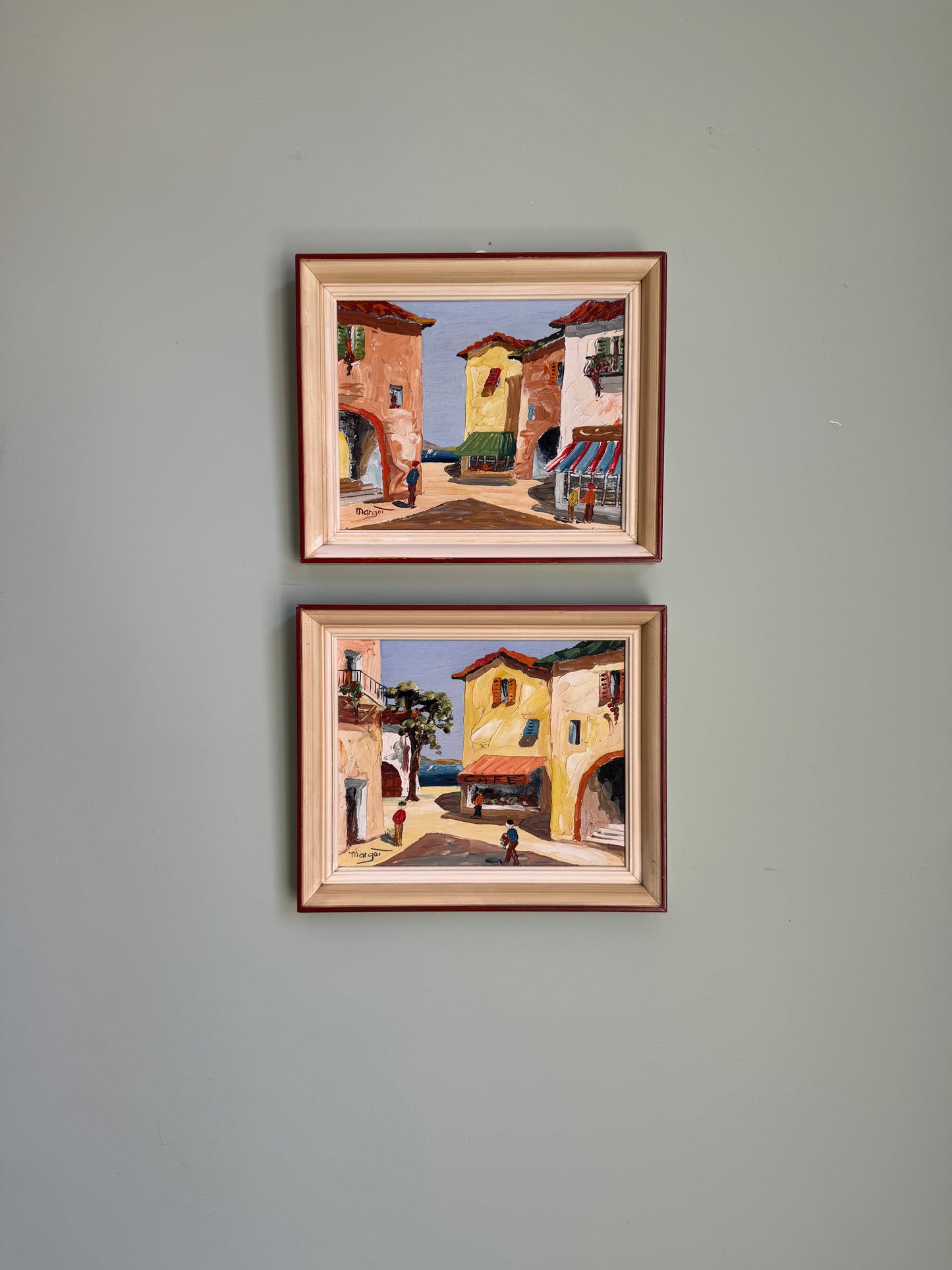 French Riviera Town Scene